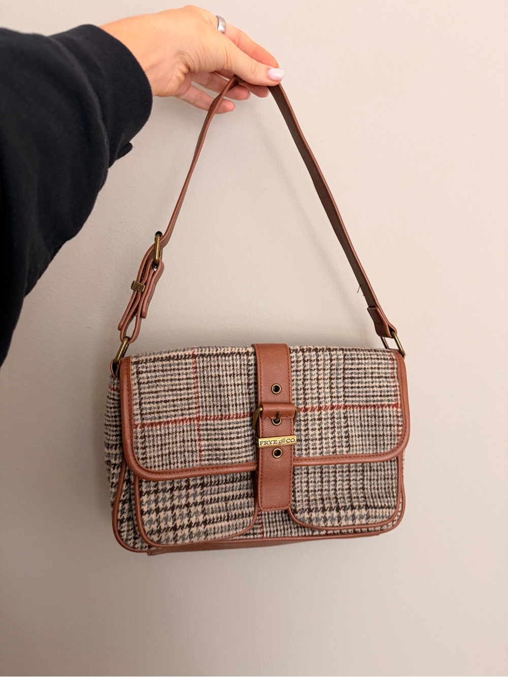 Frye & Co. Plaid Shoulder Bag